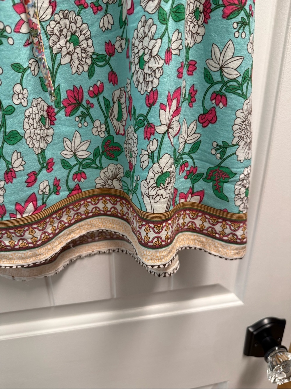 Umgee Mixed Floral Print Bohemian Top Size Medium Like New - Picture 4 of 8